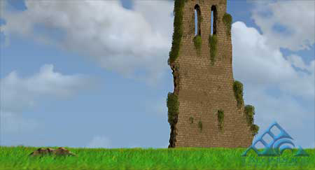 the castle ruins