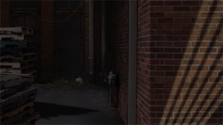 the alley